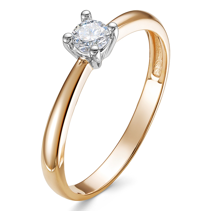 Кольцо, золото, бриллиант, 3952-110